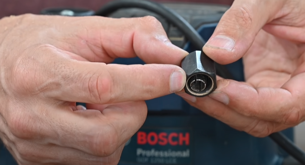 Cône de serrage de défonceuse assurant le maintien de la fraise